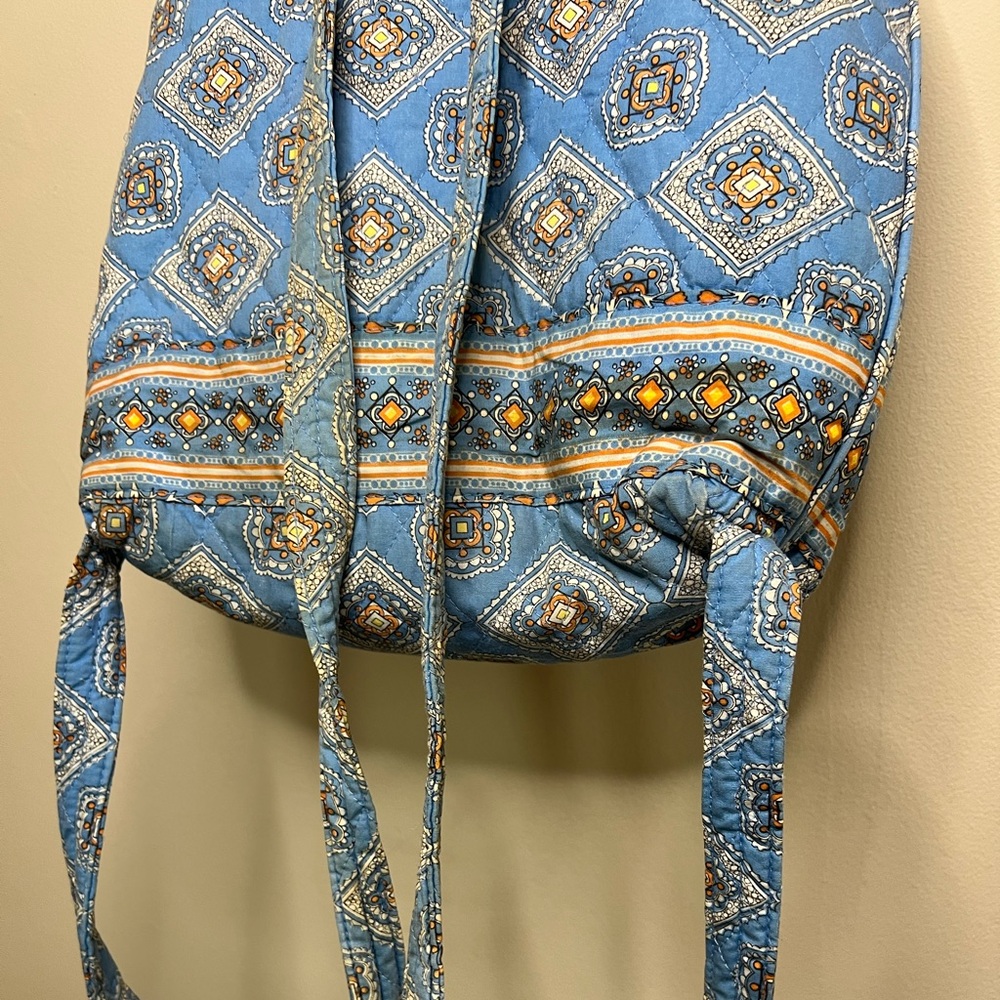 Vera Bradley traditional Blue Diamond design Backpack - Picture 10 of 13